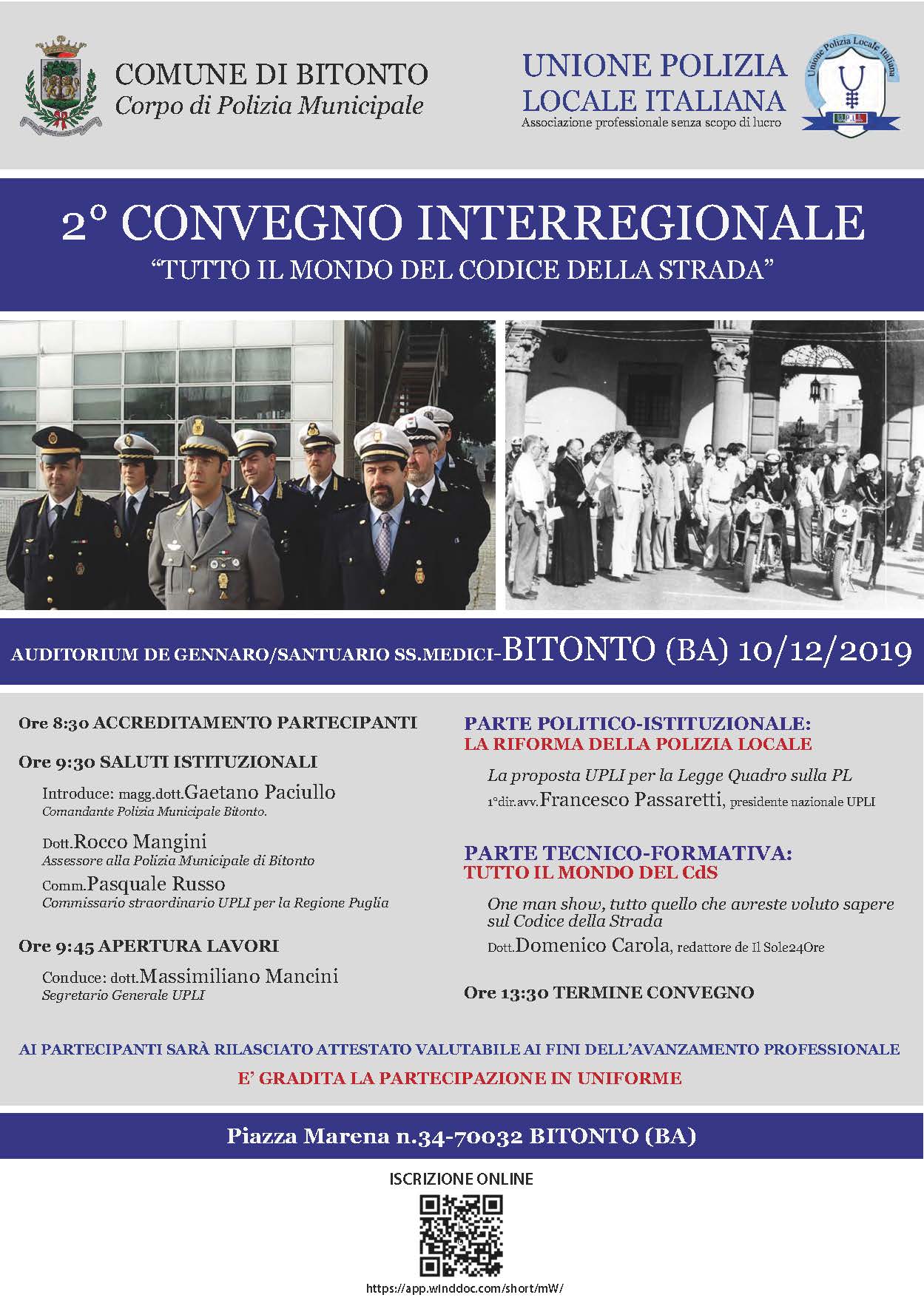 2° CONVEGNO INTERREGIONALE A BITONTO (BA)