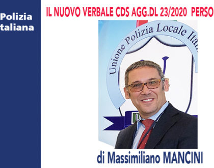 NUOVO MODELLO VERBALE CDS AGGIORNATO DL23/2020 (modulo personalizzabile) di M.Mancini