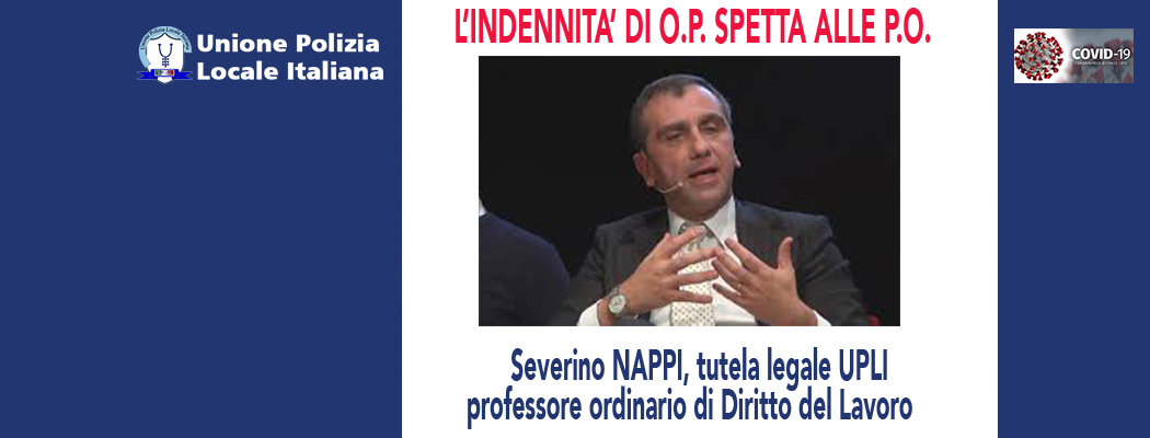 L'INDENNITA' DI O.P. SPETTA ALLE POSIZIONI ORGANIZZATIVE di S.Nappi