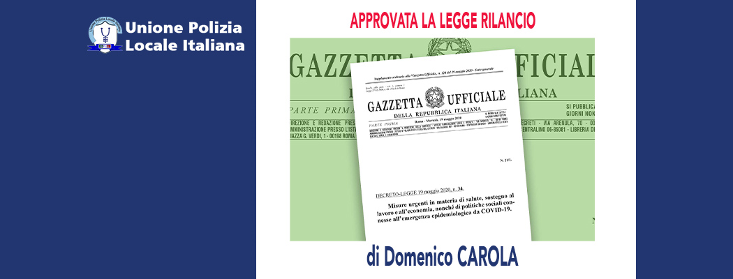 LA LEGGE RILANCIO di D.Carola