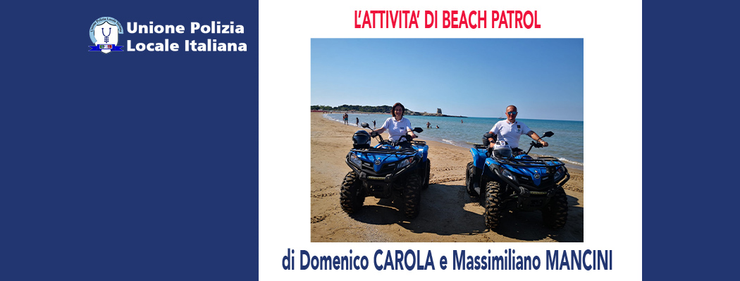 L'ATTIVITÀ DI BEACH PATROL di D.Carola e M.Mancini