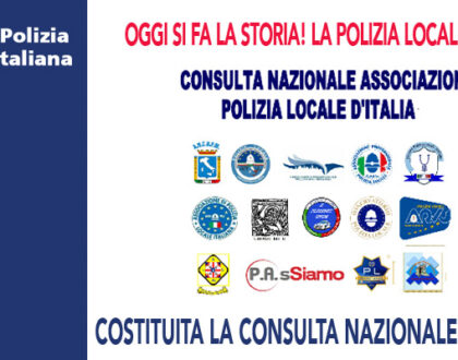 OGGI SI FA LA STORIA! LA POLIZIA LOCALE UNITA PER LA RIFORMA VERA