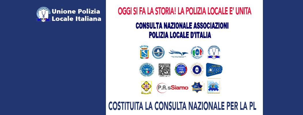 OGGI SI FA LA STORIA! LA POLIZIA LOCALE UNITA PER LA RIFORMA VERA