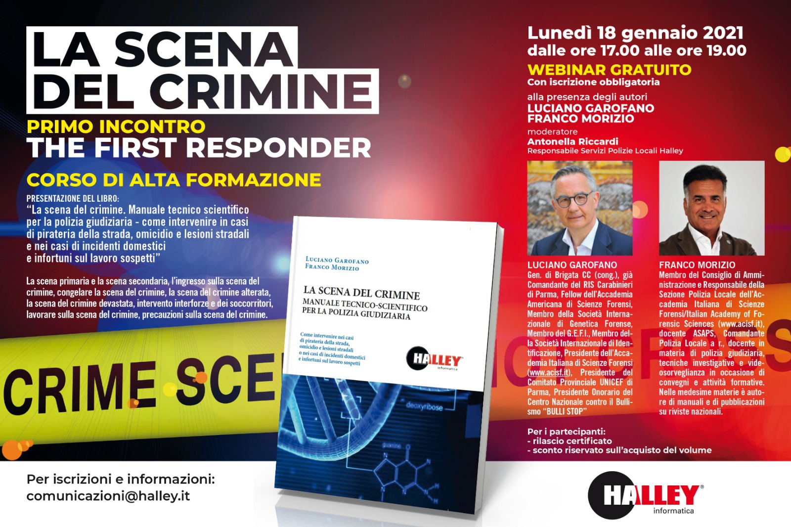 WEBINAR: LA SCENA DEL CRIMINE-THE FIRST RESPONDER