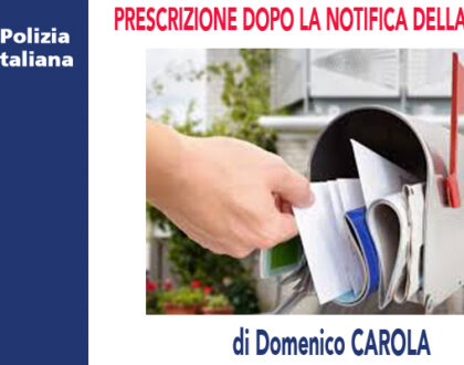 PRESCRIZIONE DOPO LA NOTIFICA DELLA CARTELLA di D.Carola