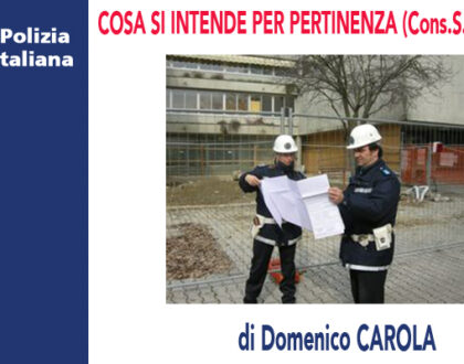 COSA SI INTENDE PER PERTINENZA (Cons.Stato 26/01/2021) di D.Carola