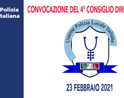 CONVOCAZIONE E ORDINE DEL GIORNO 4° CONSIGLIO DIRETTIVO DEL 2021