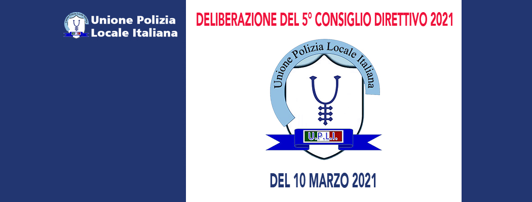 DELIBERAZIONI DEL CONSIGLIO DIRETTIVO DEL 10 MARZO 2021