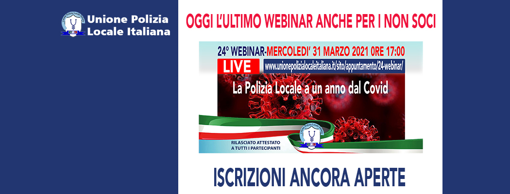 OGGI L'ULTIMO WEBINAR UPLI APERTO ANCHE AI NON SOCI