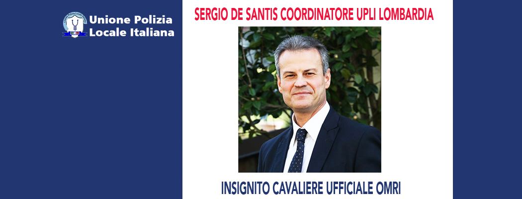 SERGIO DE SANTIS È CAVALIERE UFFICIALE