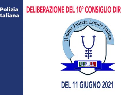 DELIBERAZIONI DEL CONSIGLIO DIRETTIVO DEL 11 GIUGNO 2021