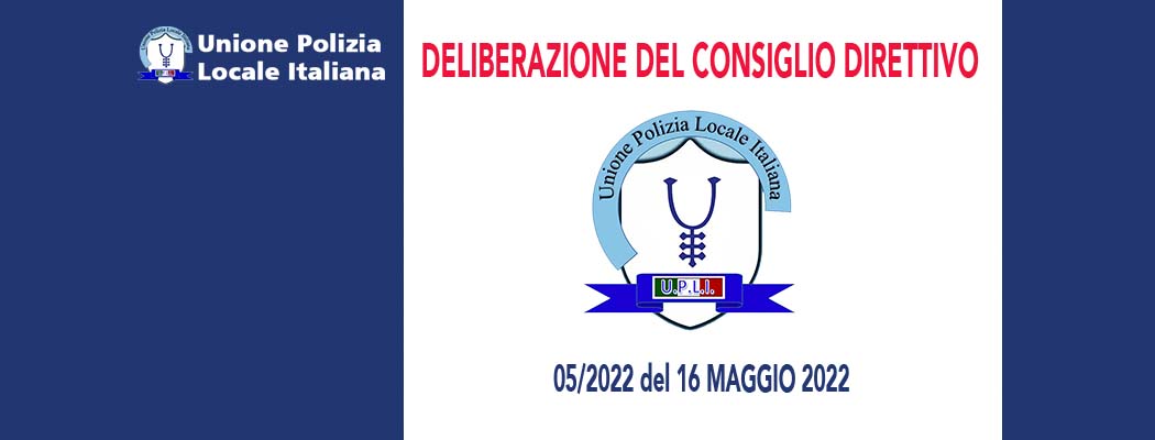 DELIBERAZIONI DEL CONSIGLIO DIRETTIVO DEL 16 MAGGIO 2022