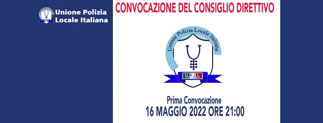 CONVOCAZIONE DEL CONSIGLIO DIRETTIVO 5/2022