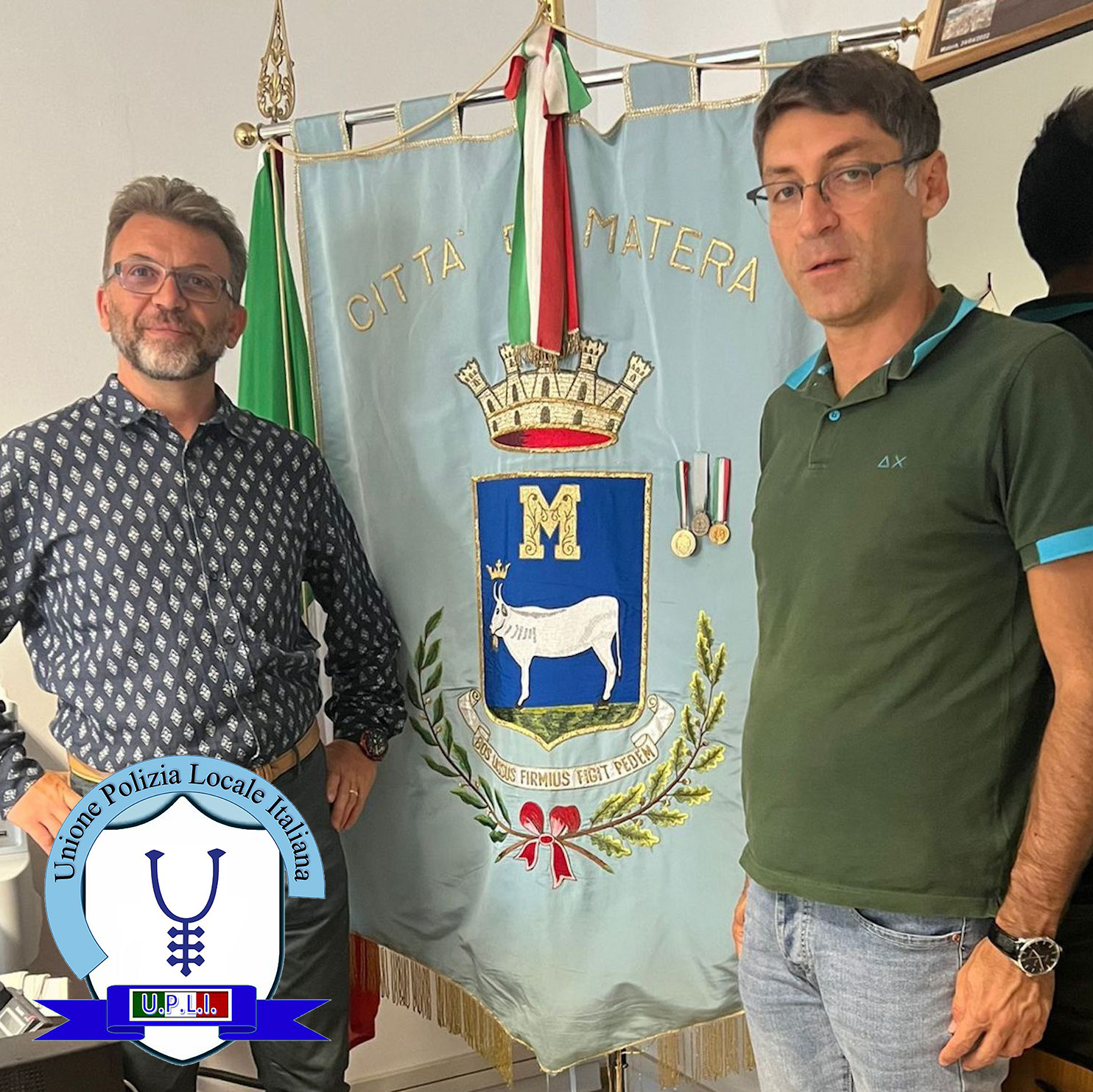 IL VICE PRESIDENTE NAZIONALE UPLI IN VISITA ALLA POLIZIA MUNICIPALE DI MATERA