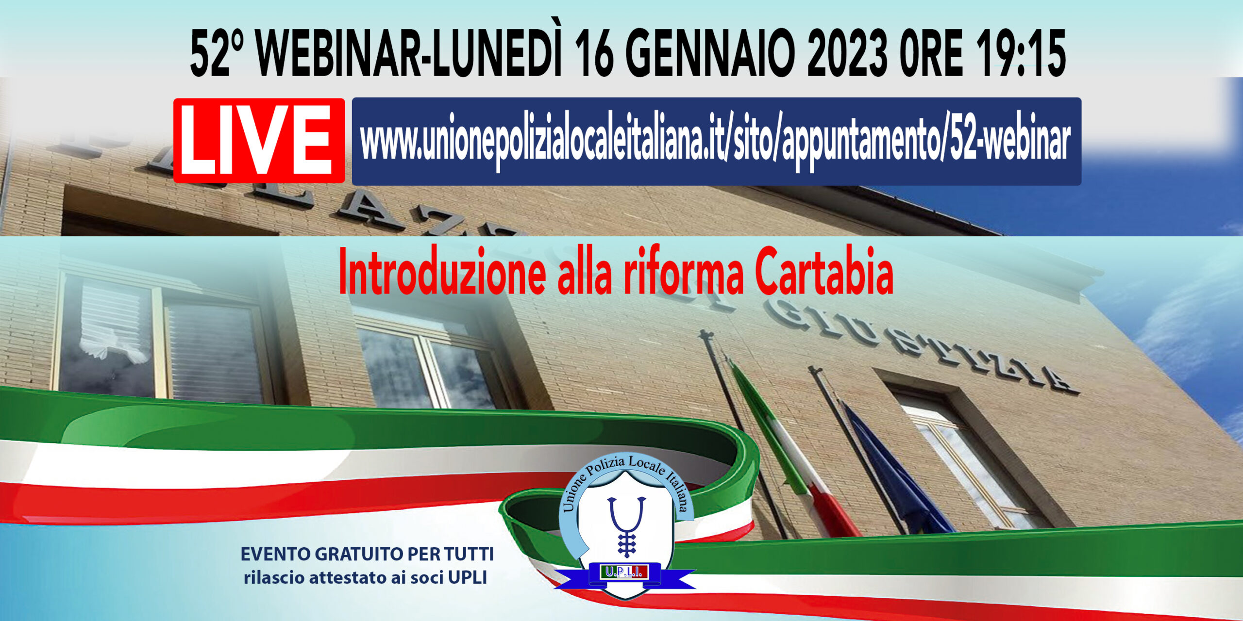 52° WEBINAR UPLI: INTRODUZIONE ALLA RIFORMA CARTABIA [NUOVA DATA]