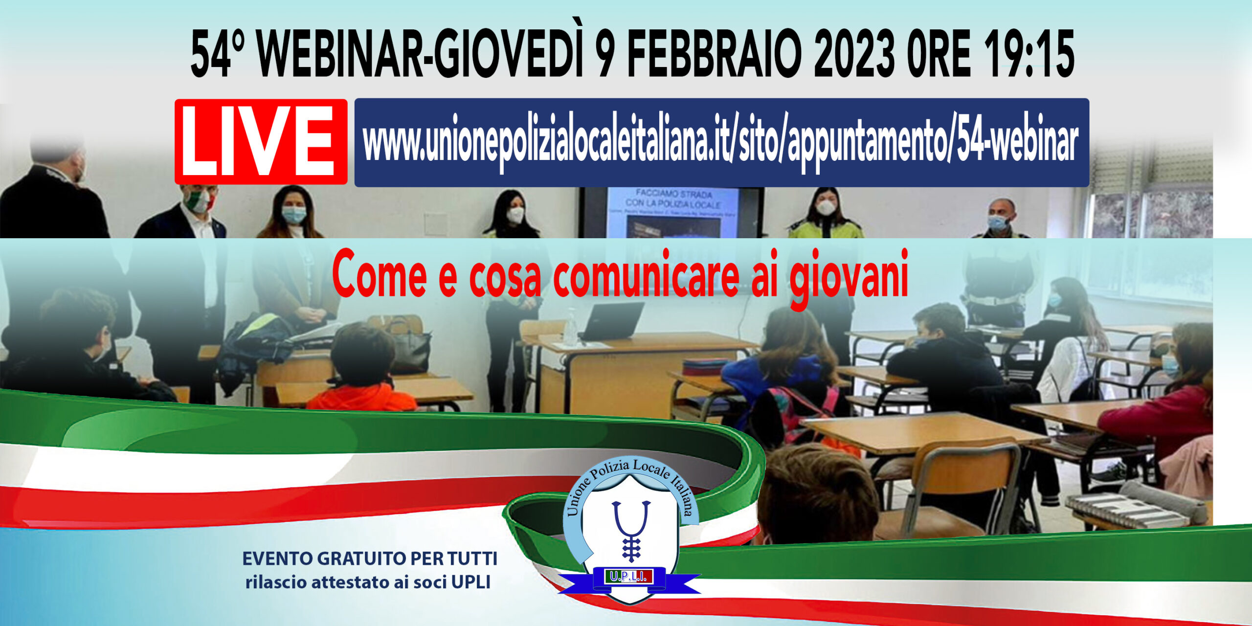 54° WEBINAR UPLI: COME E COSA COMUNICARE AI GIOVANI