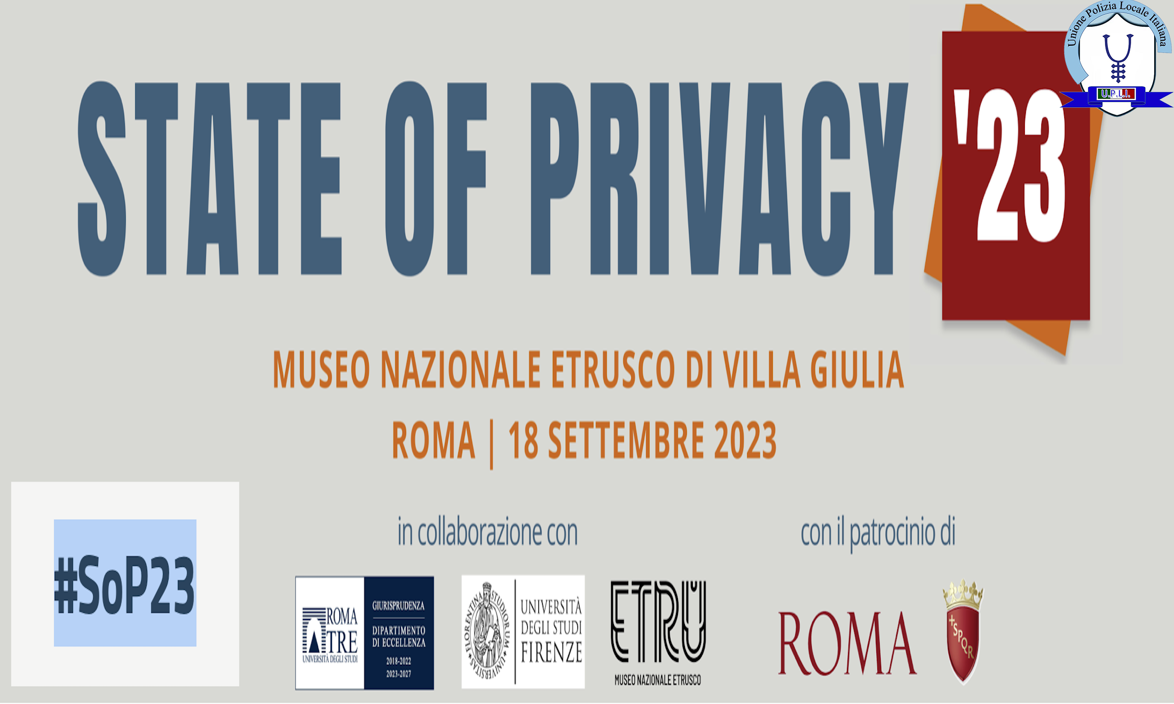 UPLI, ANCHE QUEST'ANNO, SARÀ AL GRANDE EVENTO EUROPEO SULLA PRIVACY